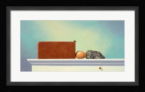 Framed Between a Rock and hard Place Print