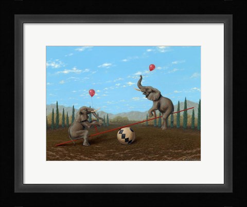 Framed Ed Loves It When He Is Up Print