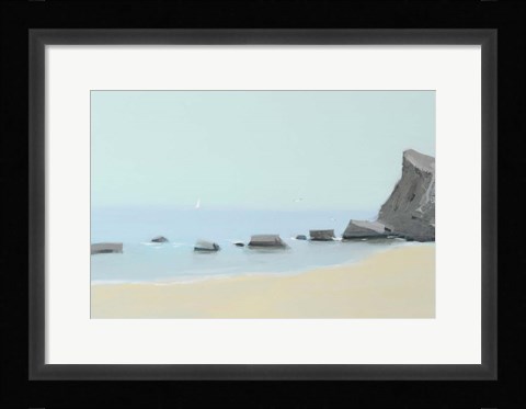 Framed Morning On The Black Sea Print
