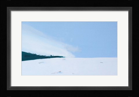 Framed Snowy Field Print