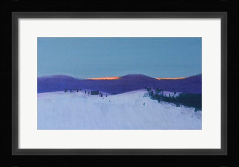 Framed Transcarpathian Evening Print