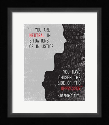 Framed Injustice Print