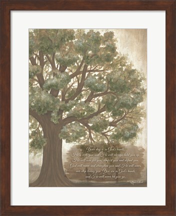 Framed Your Day is in God&#39;s Hands Print