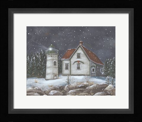 Framed Holiday Little River Print