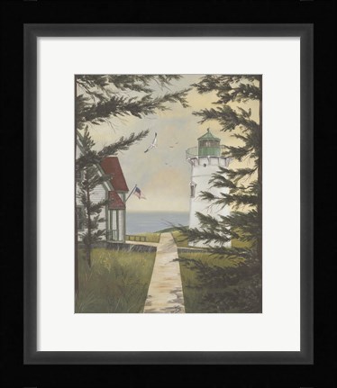Framed Little River Through Trees Print