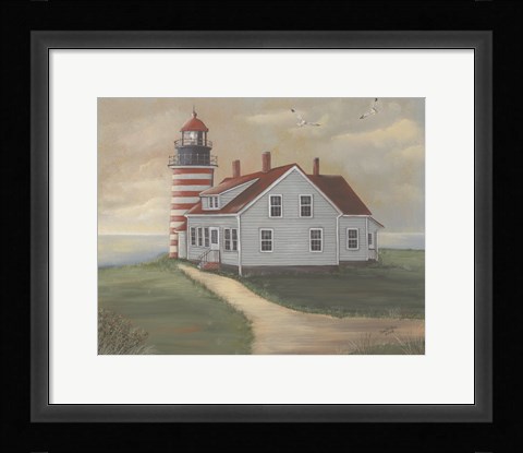 Framed West Quoddy at Sunrise Print