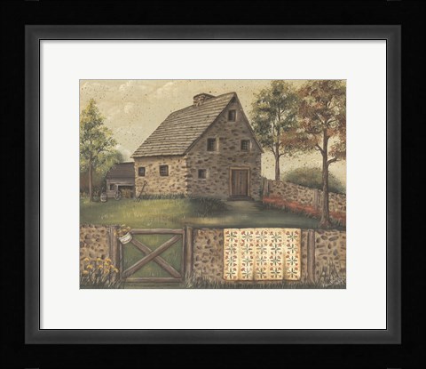 Framed Stone House Retreat Print