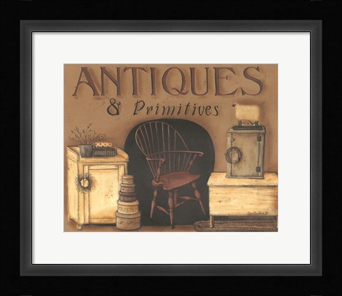Framed Antiques &amp; Primitives Print