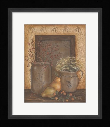 Framed Crock Tin Panel Print