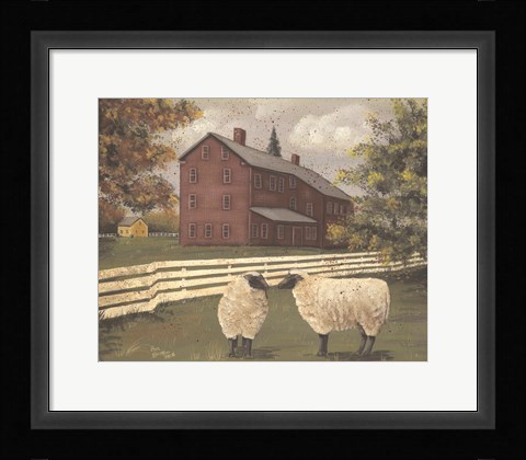 Framed Hancock Sheep Print