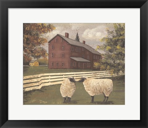 Framed Hancock Sheep Print