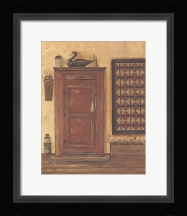 Framed Old Red Pie Safe Print