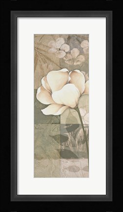 Framed Soft Spa Floral I Print