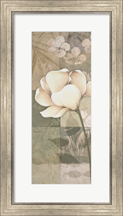 Framed Soft Spa Floral I Print