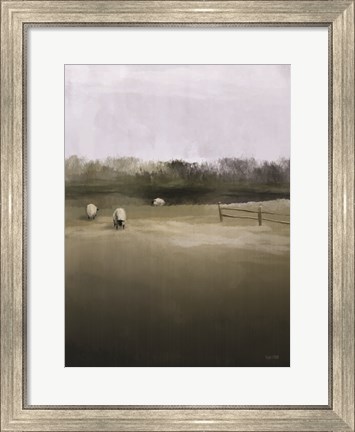 Framed Countryside Flock Print