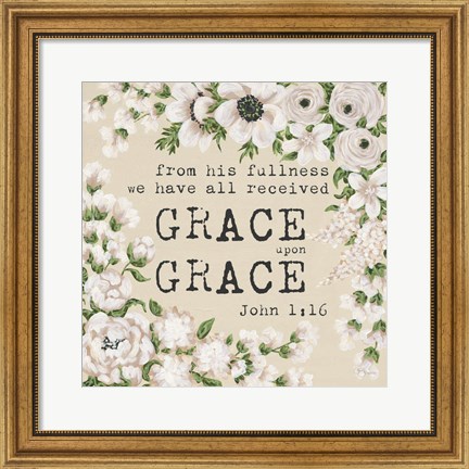 Framed Grace Upon Grace Print