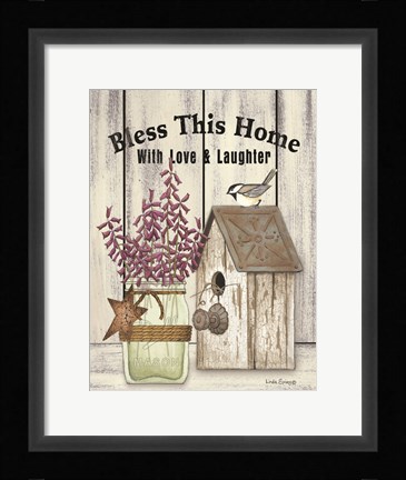 Framed Bless This Home Print