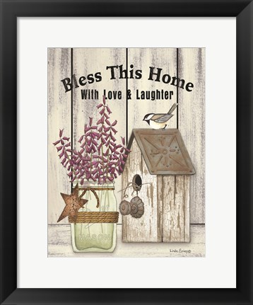 Framed Bless This Home Print