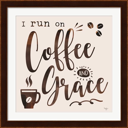 Framed Coffee and Grace Print
