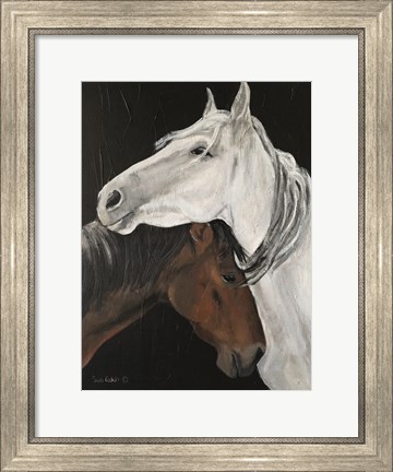 Framed Horse Hug Print