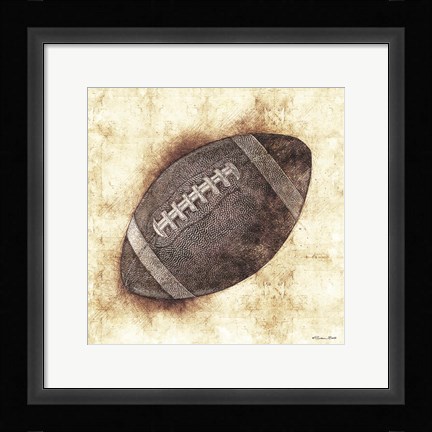 Framed Football Sketch Print