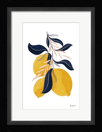 Framed Lemons I No Words Print