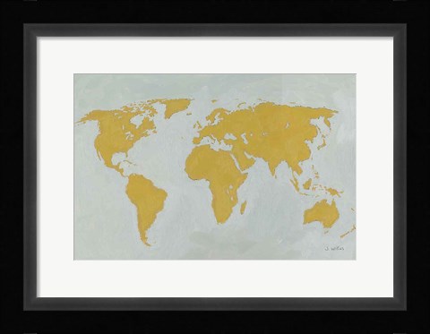 Framed Golden World Print