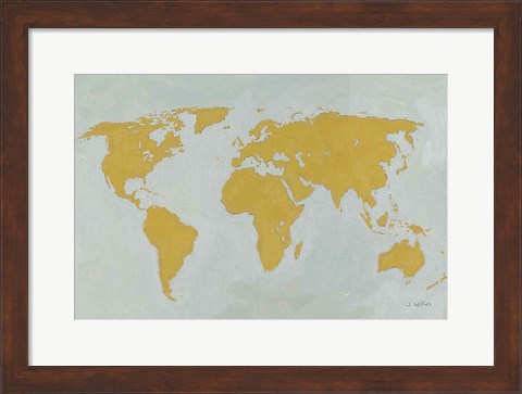 Framed Golden World Print