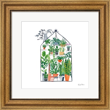 Framed Greenhouse I Print