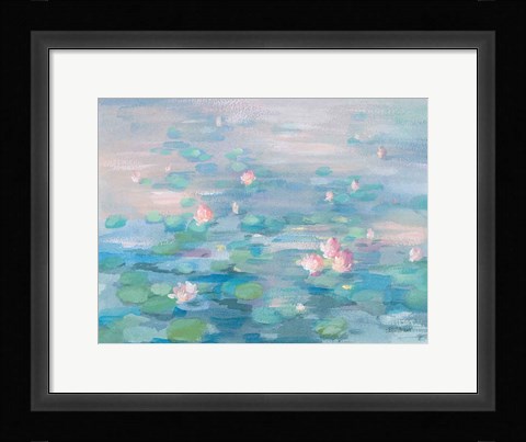 Framed Sunrise Waterlilies Print