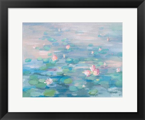Framed Sunrise Waterlilies Print