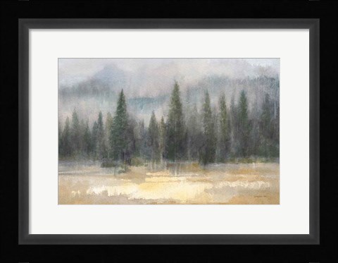 Framed Misty Pines Print