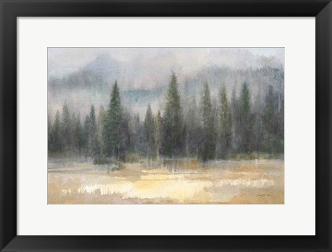 Framed Misty Pines Print