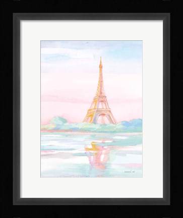 Framed Pastel Paris V Print