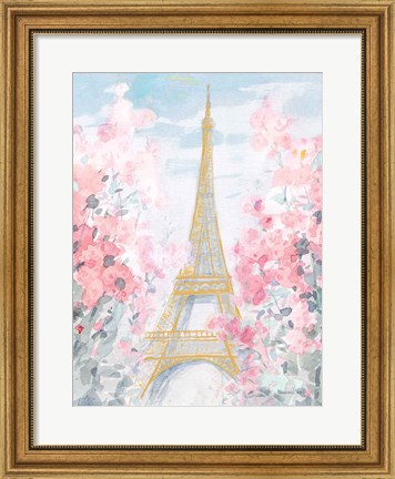 Framed Pastel Paris III Print