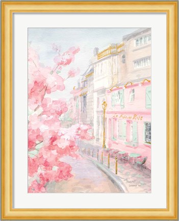 Framed Pastel Paris II Print