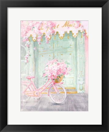 Framed Pastel Paris I Print