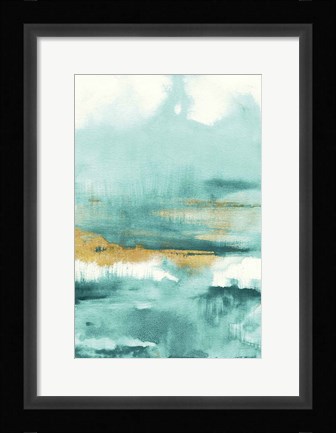 Framed Blue Saffron I Print