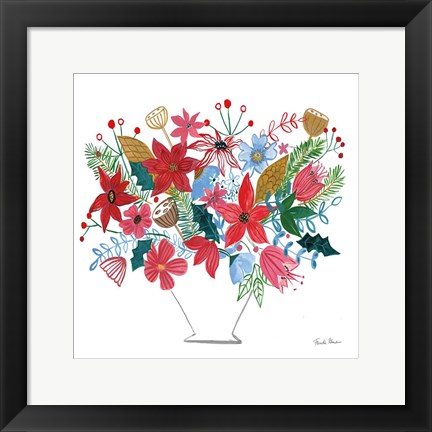 Framed Holiday Bouquet I Print