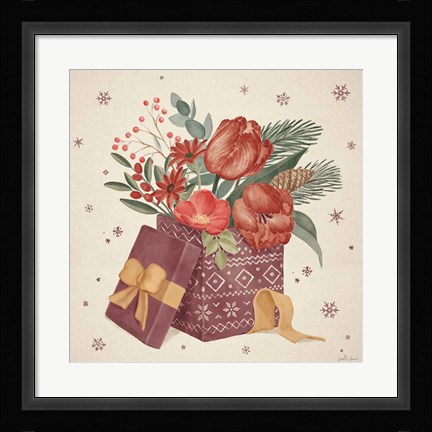Framed Winter Blooms IV Print