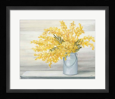 Framed Golden Fall Cuttings Crop Print