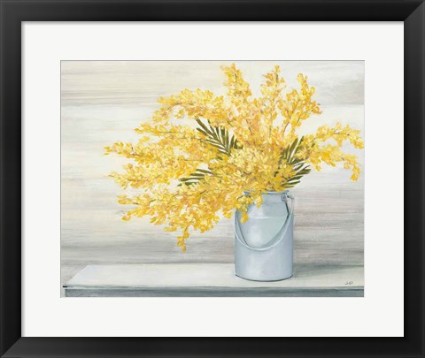 Framed Golden Fall Cuttings Crop Print