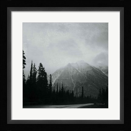 Framed West Coast Wandering III No Words BW Print