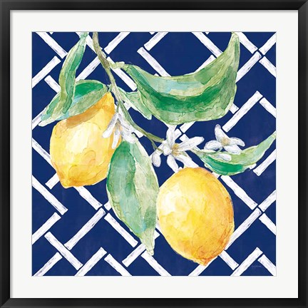 Framed Everyday Chinoiserie Lemons I Print