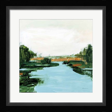 Framed River Flowing Through Print
