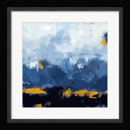 Framed Mountain Gold Print