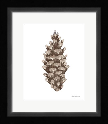 Framed Peace and Joy Pinecone Print