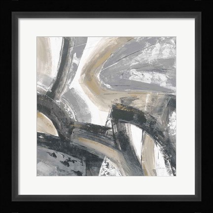 Framed Urban Graffiti I Neutral Print