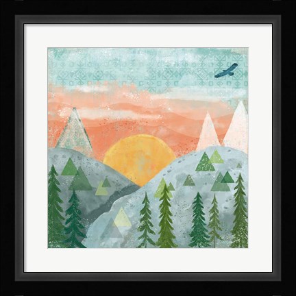 Framed Woodland Forest VI No Words Print