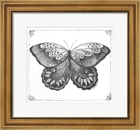 Framed Butterfly VII Print